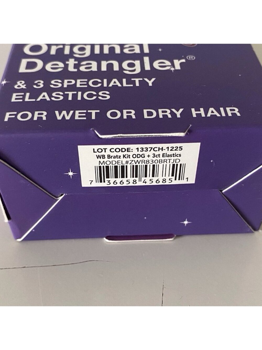 Wet Brush Bratz JADE Original Detangler & 3 Specialty Hair Elastics Wet Or Dry - Picture 9 of 9